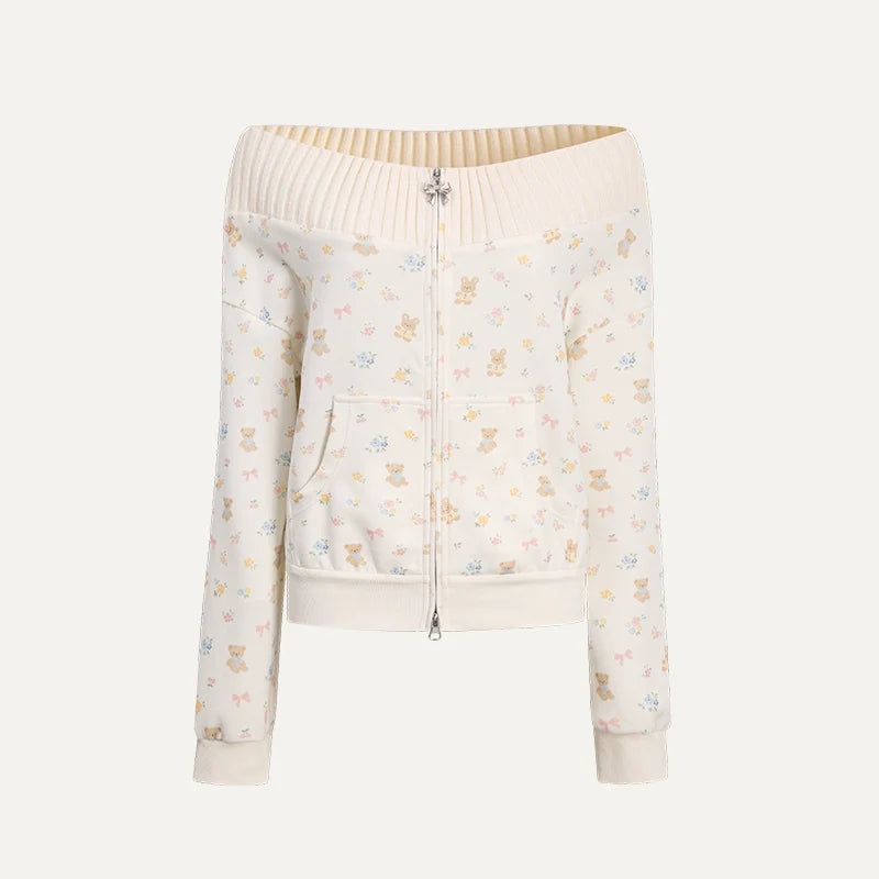One-Shoulder Sweater With Trousers Set-Up