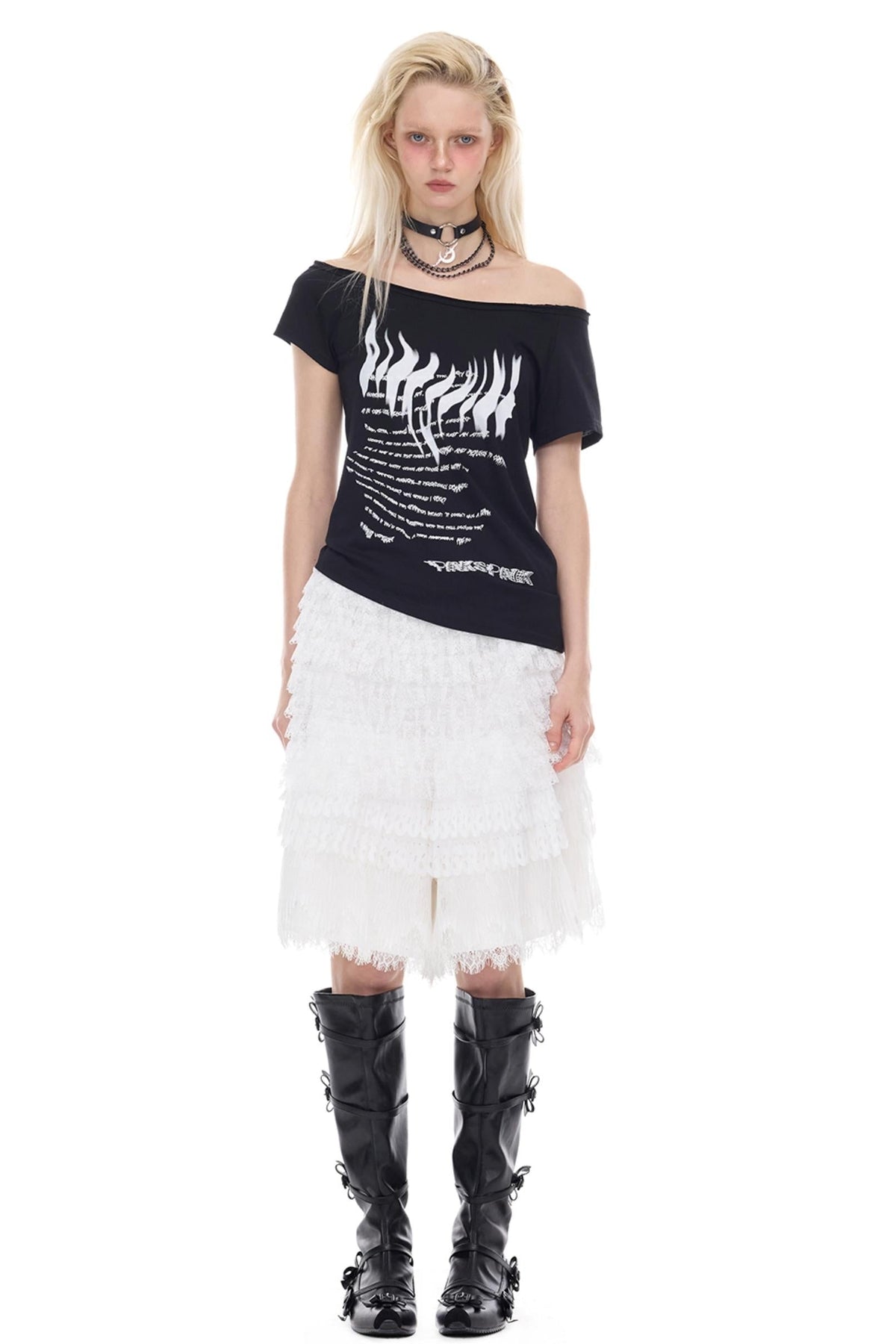 One-Shoulder Y2K T-Shirt