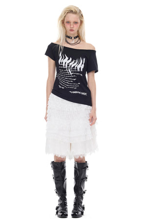 One-Shoulder Y2K T-Shirt