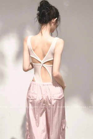 Open Back Mesh Bodysuit