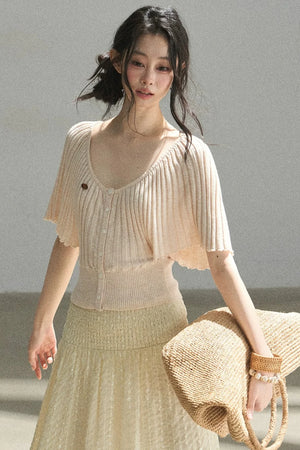 Orange Candy Knit Top