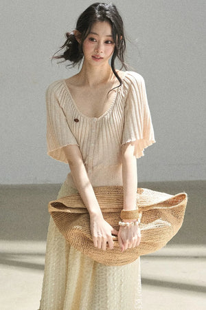 Orange Candy Knit Top