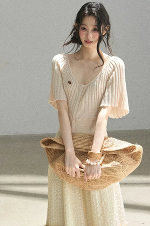 Orange Candy Knit Top