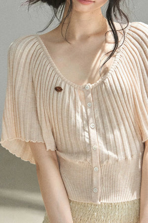 Orange Candy Knit Top