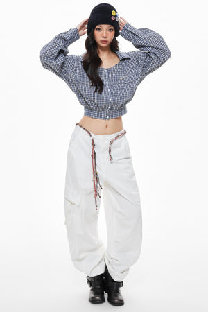 Orange Yellow Cargo Trousers