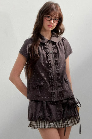 Orderly Wave Floral Skirt Set-Up