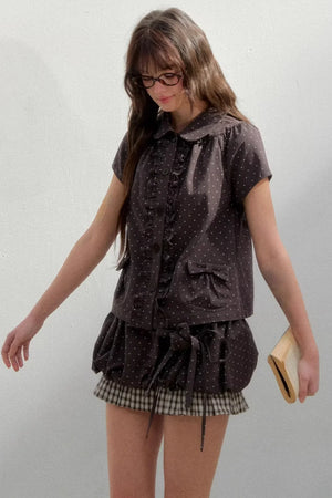 Orderly Wave Floral Skirt Set-Up
