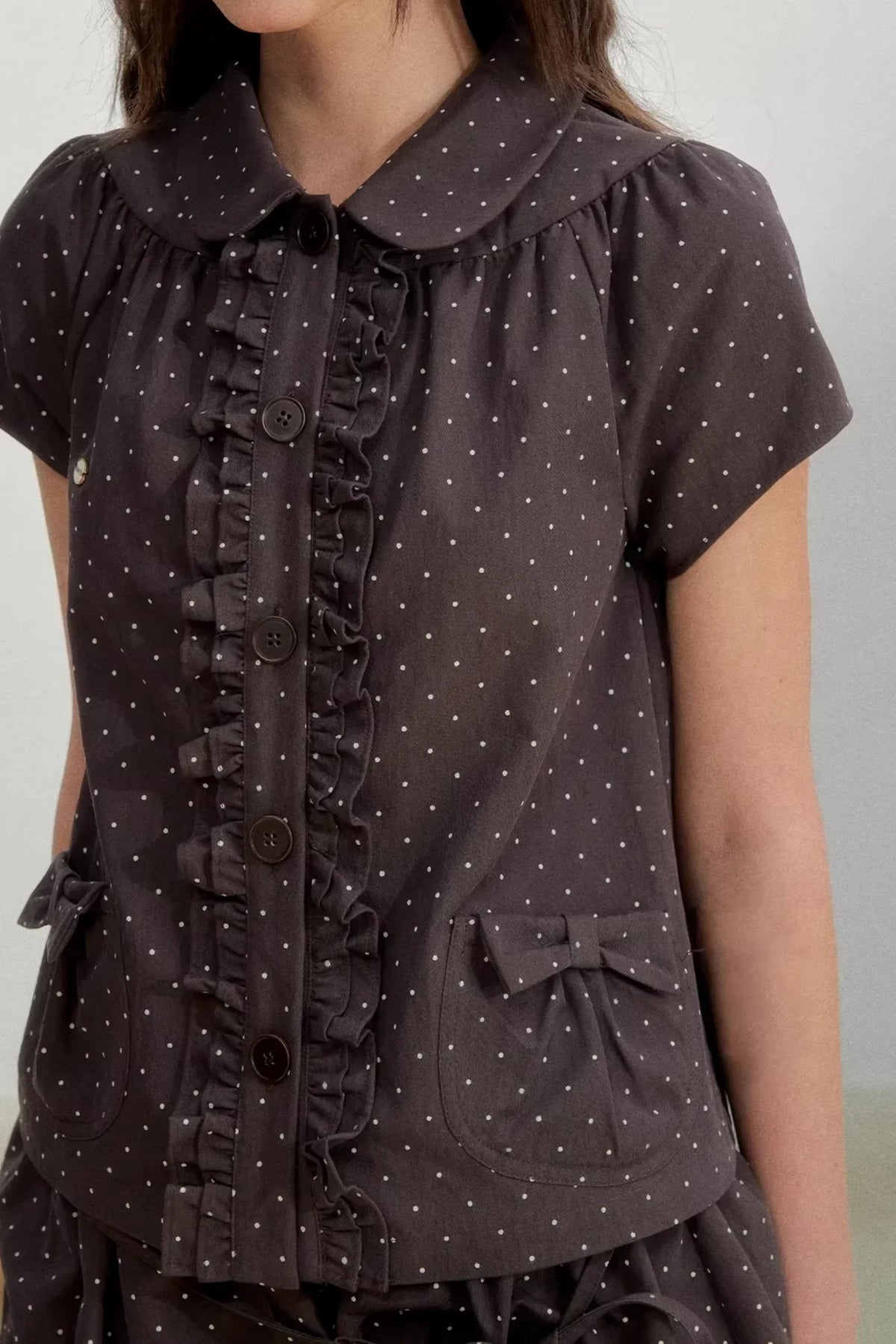 Orderly Wave Floral Skirt Set-Up
