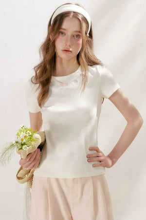 Organic Cotton Embroidered T-Shirt