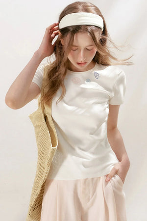 Organic Cotton Embroidered T-Shirt