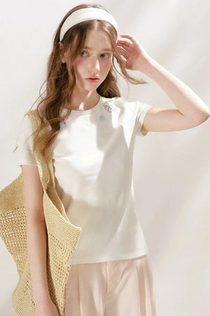 Organic Cotton Embroidered T-Shirt