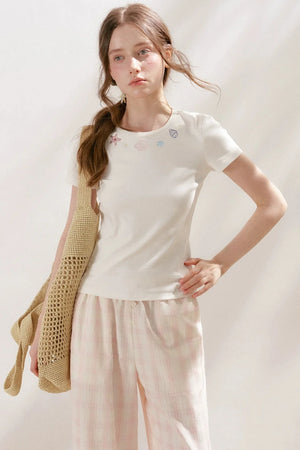 Organic Cotton Embroidered T-Shirt