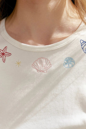 Organic Cotton Embroidered T-Shirt