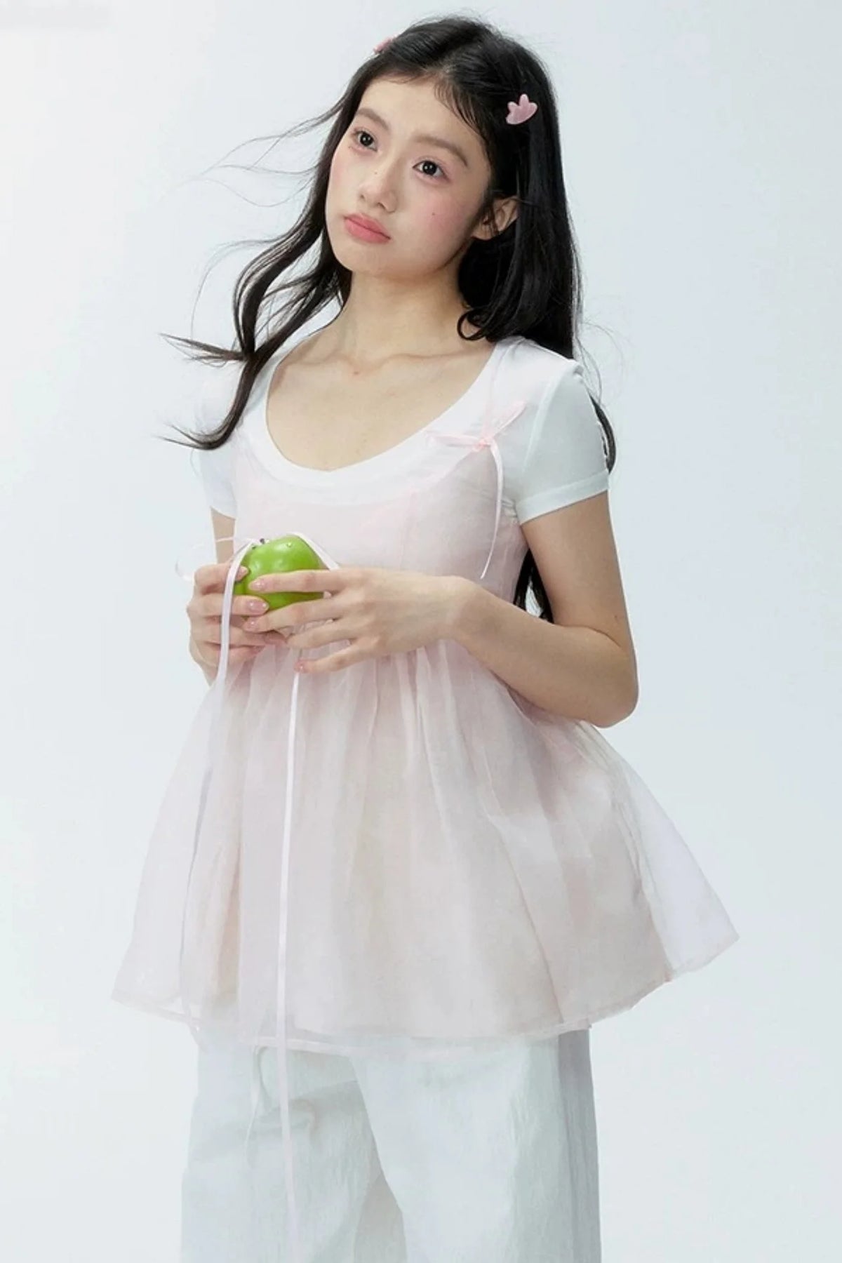 Organza Layered Overlay Dress Set-Up