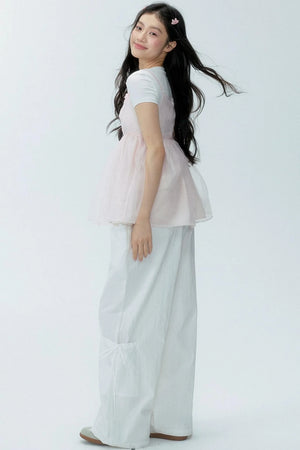 Organza Layered Overlay Dress Set-Up