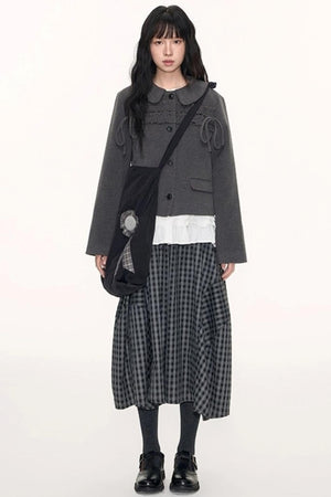 Original Cocoon Plaid Culottes Pants