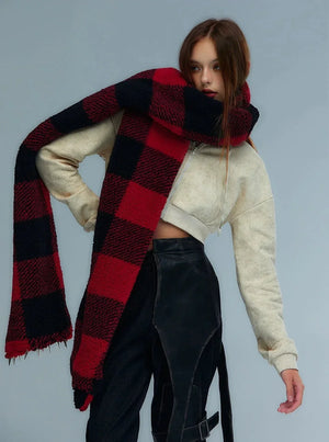 original design cute punk cat scarf