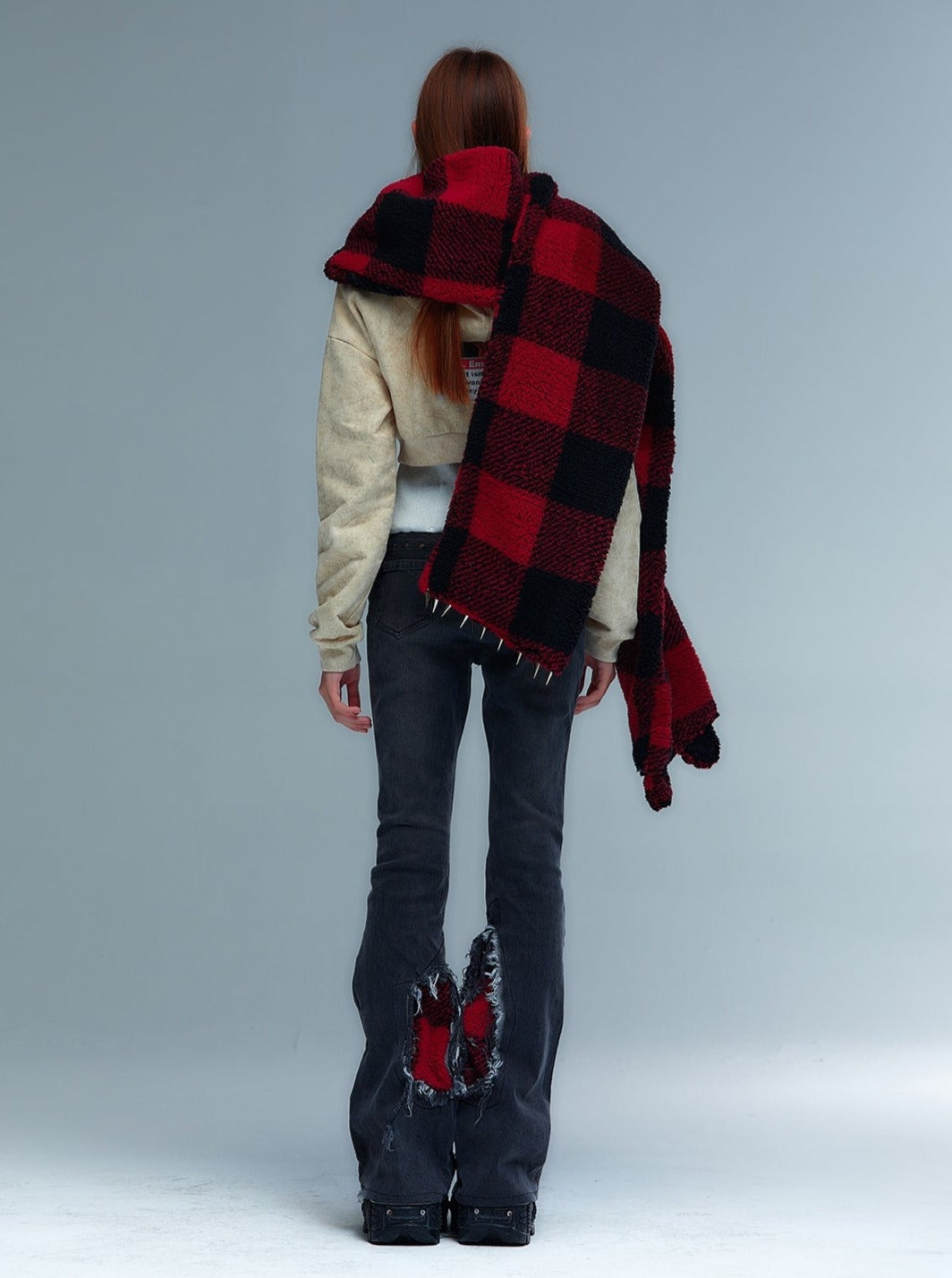 original design cute punk cat scarf
