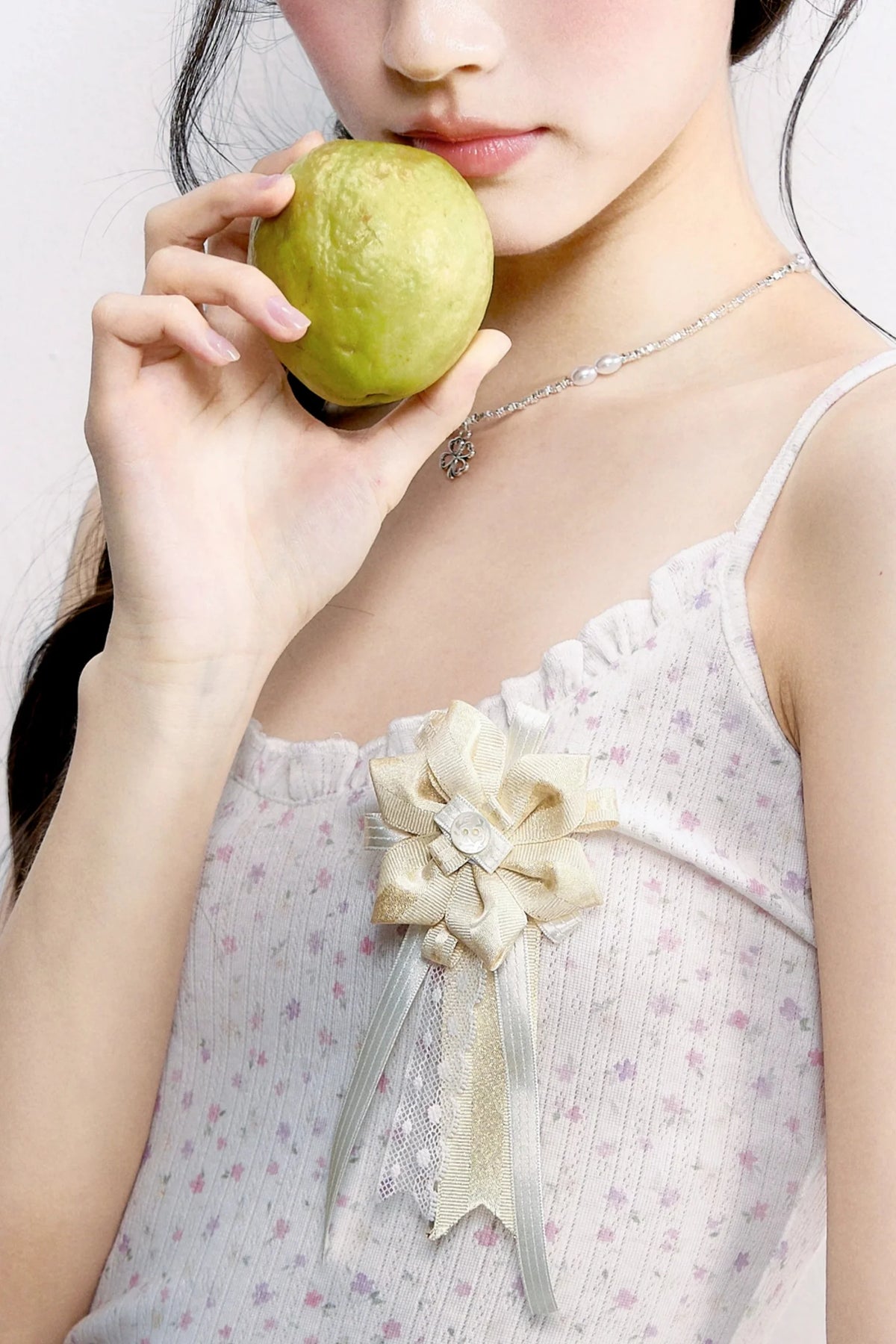 Original Handmade Lily Ribbon Brooch