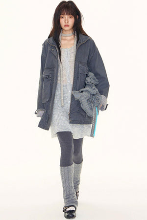 Original Patchwork Knit Leggings Set-Up