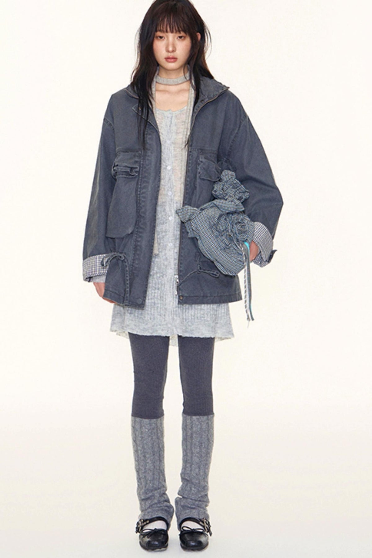Original Patchwork Knit Leggings Set-Up