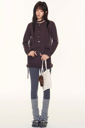 Original Patchwork Knit Leggings Set-Up