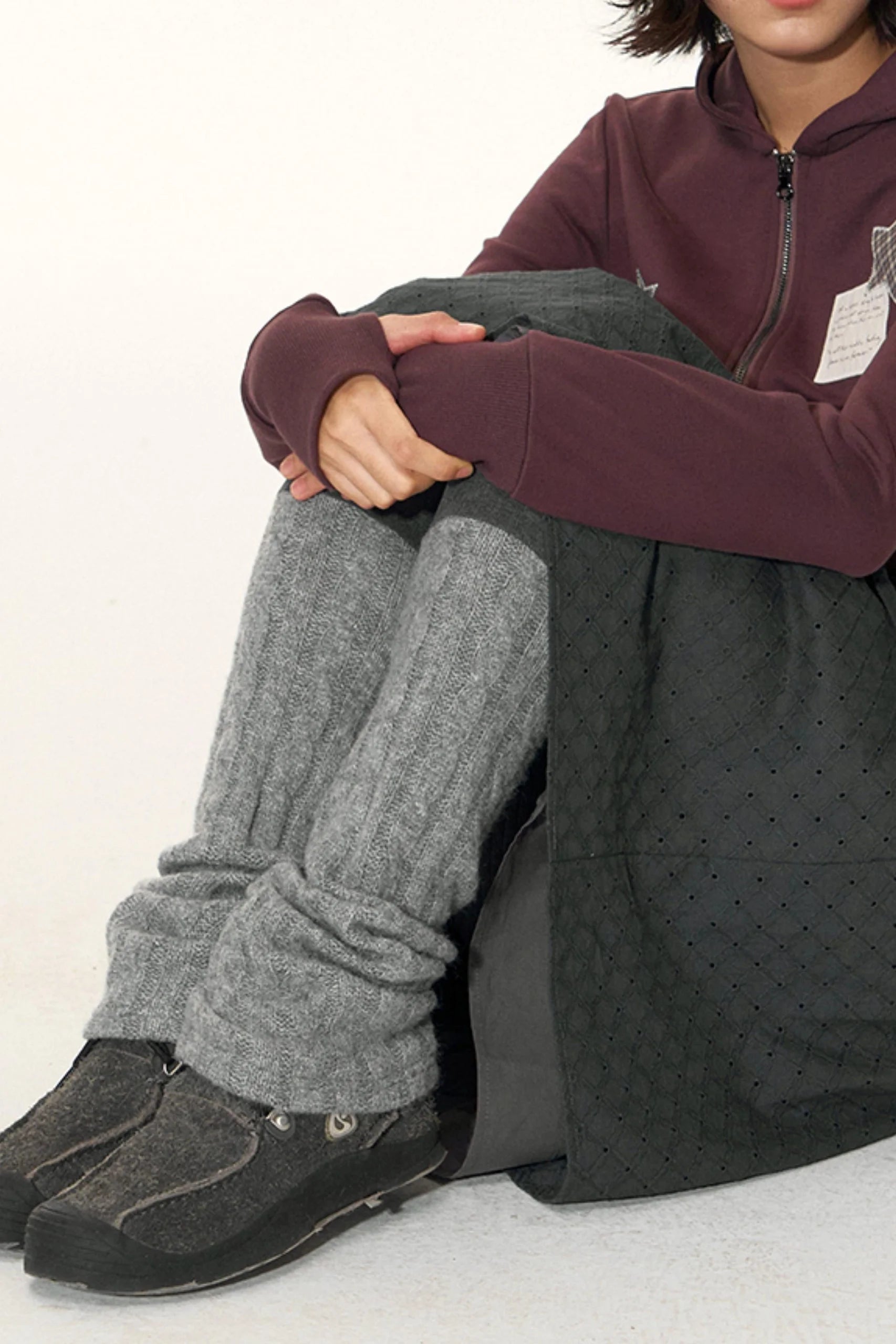 Original Patchwork Knit Leggings Set-Up