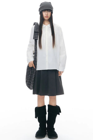 Original Pleated Workwear Skirt