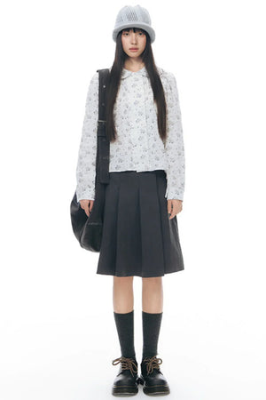 Original Pleated Workwear Skirt