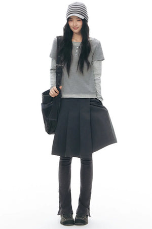 Original Pleated Workwear Skirt