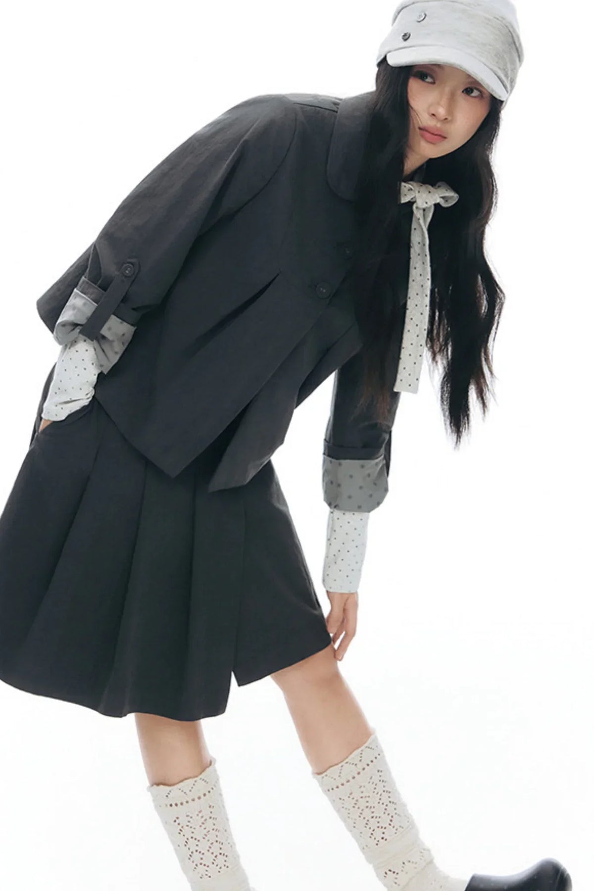 Original Pleated Workwear Skirt