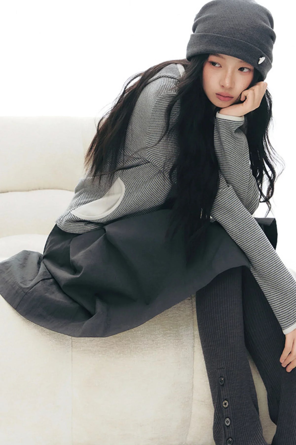 Original Pleated Workwear Skirt