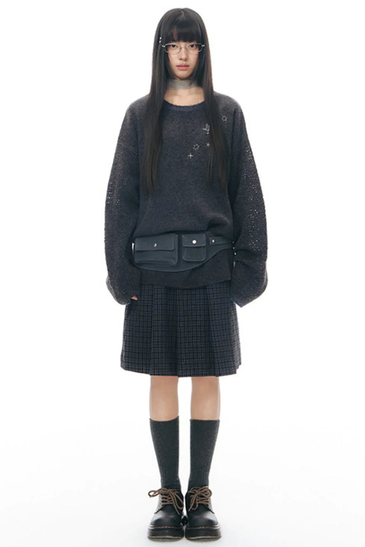 Original Pleated Workwear Skirt