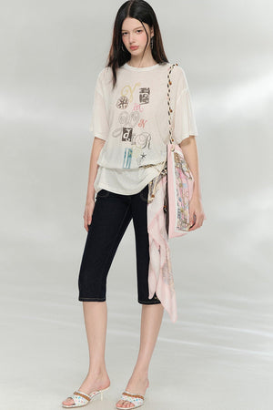 Original Print Oversized Top