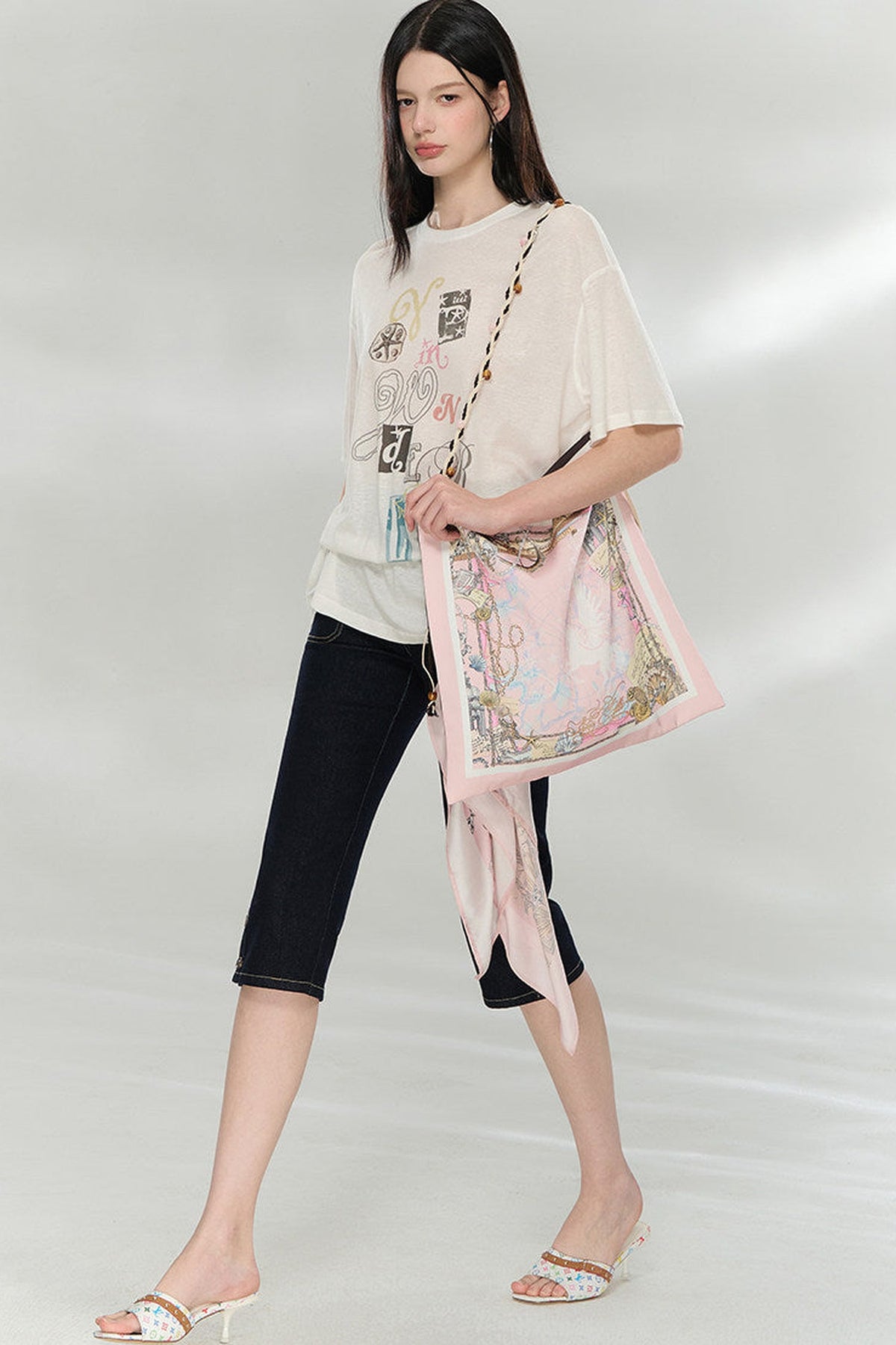 Original Print Oversized Top