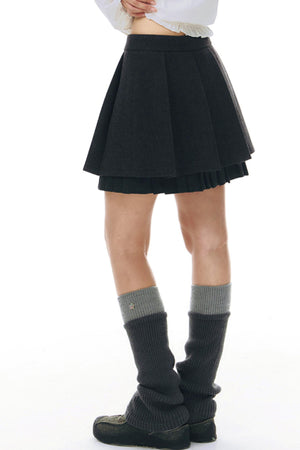 Original Ruffled Woolen Suit Jacket Set-Up