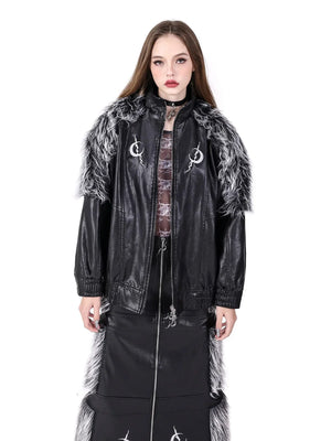 original structural black silver coat