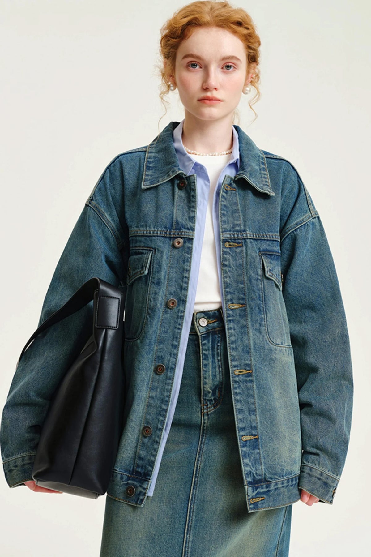 Oversized Blue Denim Jacket
