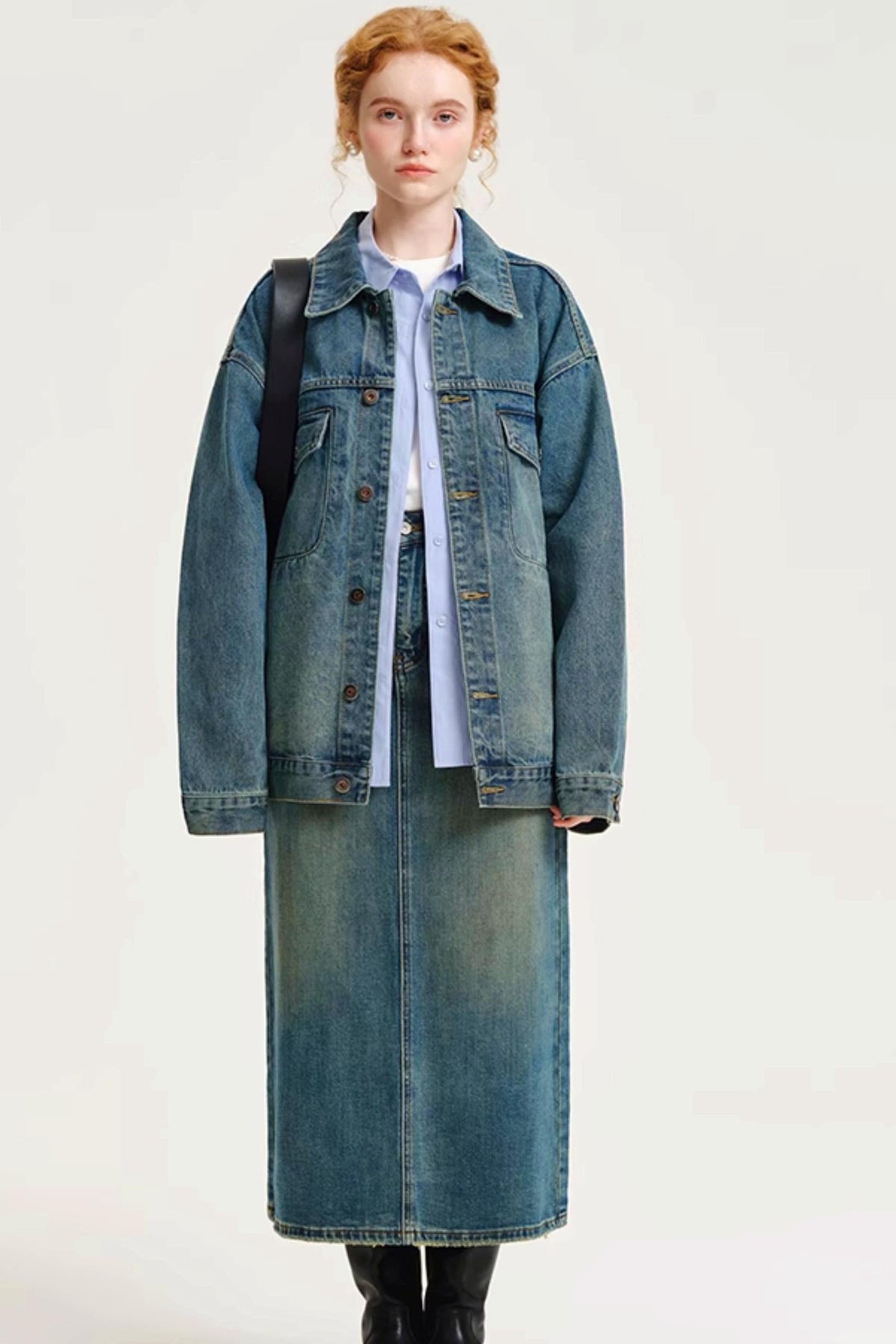 Oversized Blue Denim Jacket