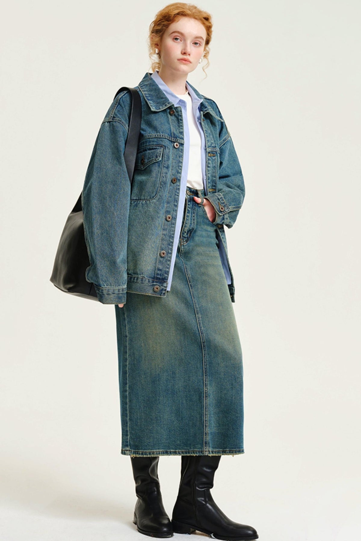 Oversized Blue Denim Jacket