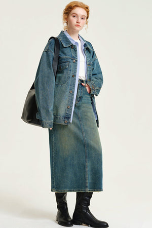 Oversized Blue Denim Jacket