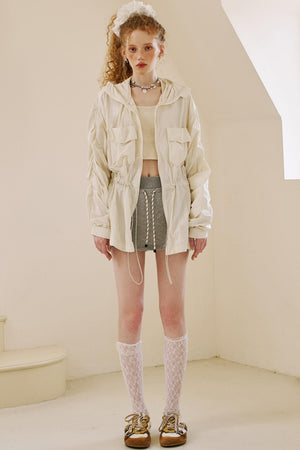Oversized Pocketed UV Coat