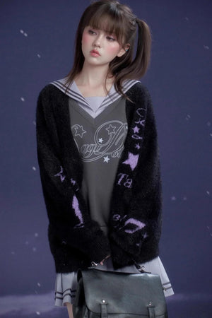 Oxygen Gray-Purple Sailor Dress
