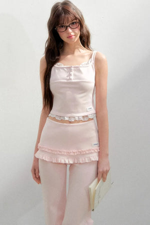 Oxygen Lace Sports Camisole Set-Up