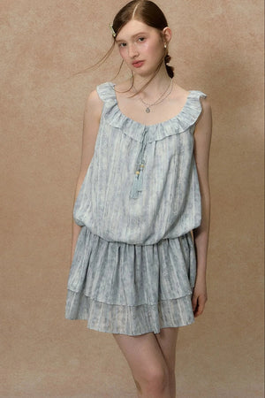Painted Sky Square Neck Dress