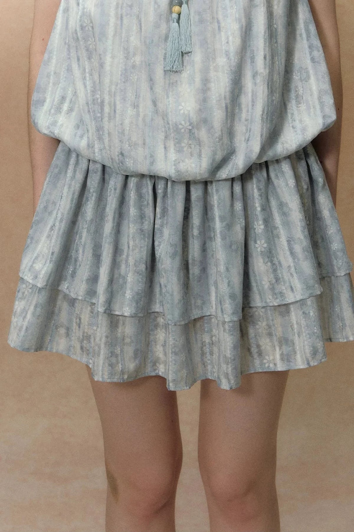 Painted Sky Square Neck Dress
