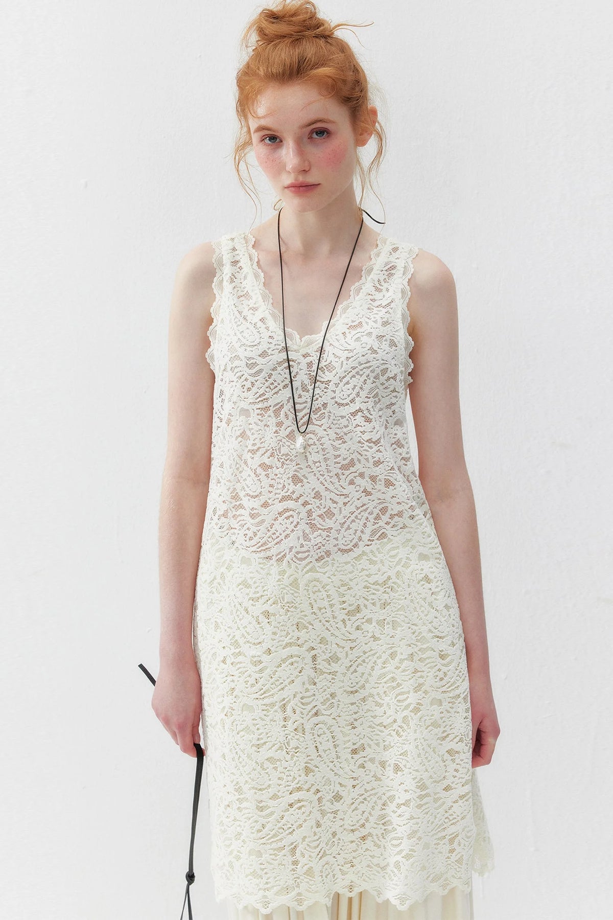 Paisley Cut-Out Lace Dress