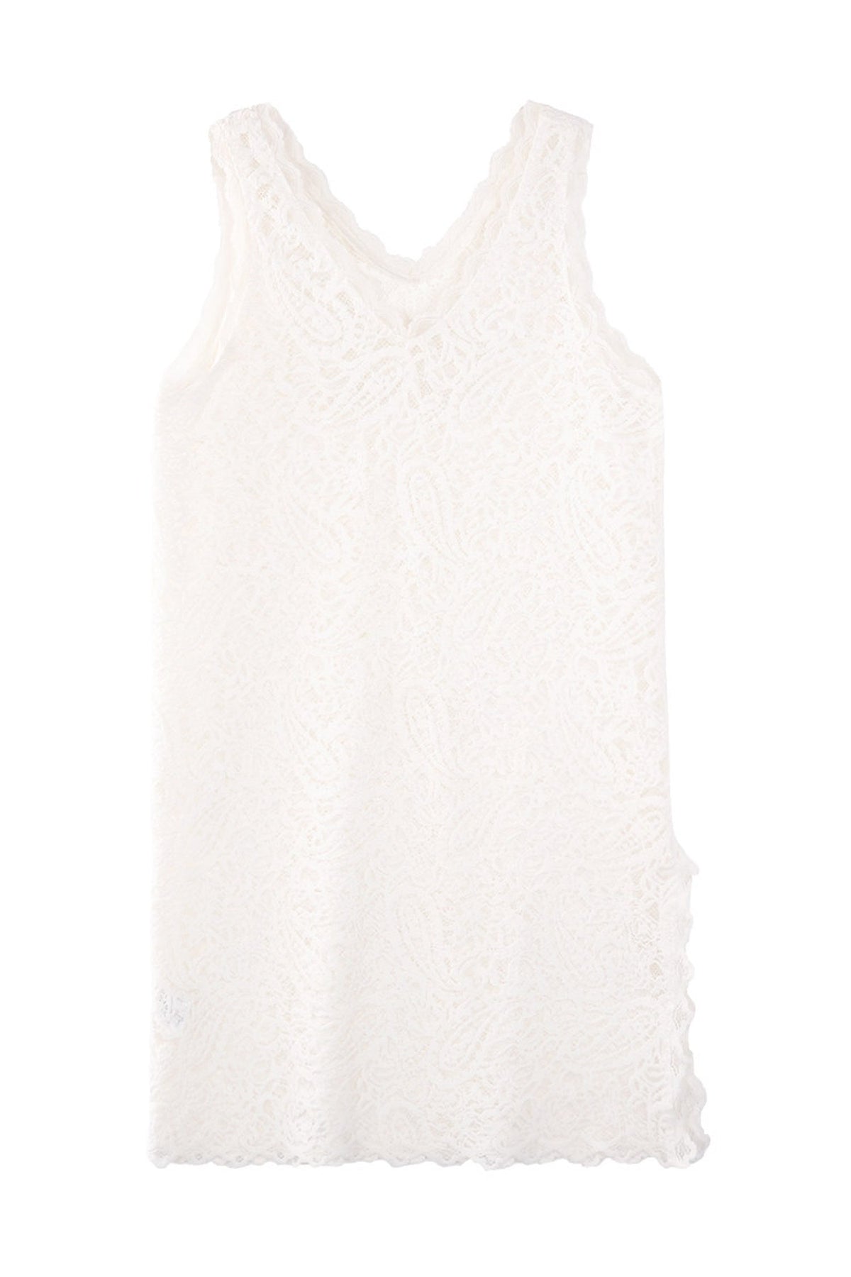 Paisley Cut-Out Lace Dress