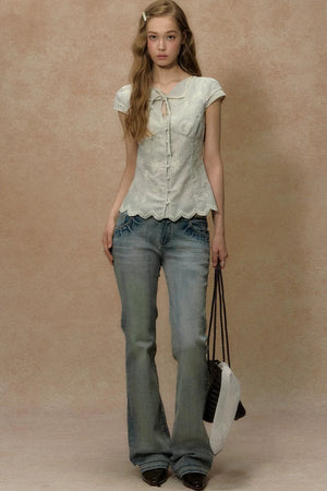 Paper Boat Striped Blouse