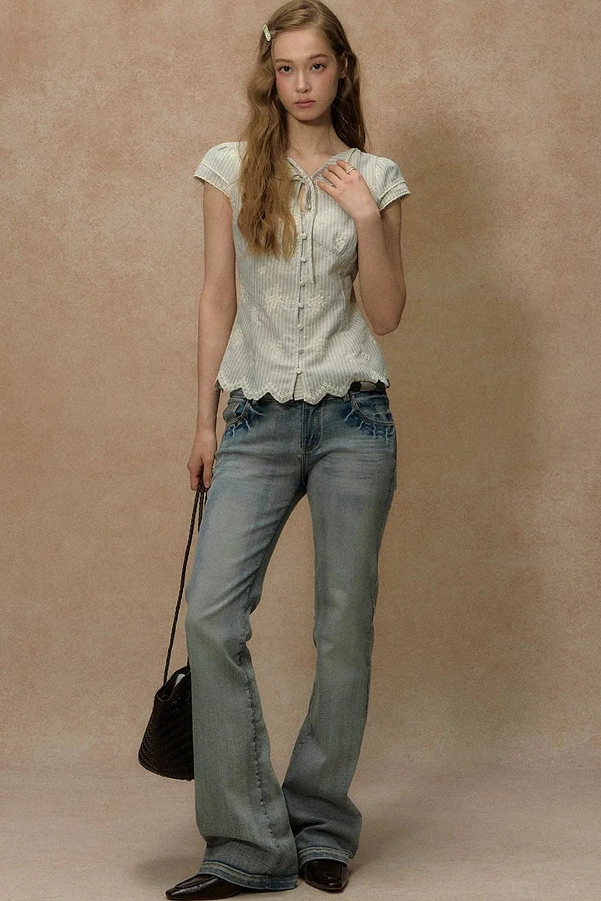 Paper Boat Striped Blouse